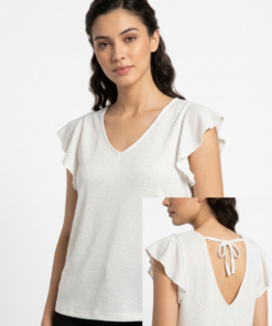 Alternative view of ART 2686: BLUSA CON BRILLO MANGA VOLADO