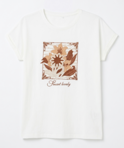 Alternative view of ART 2674 A: REMERA LINO CON BORDADO IMPORTADO TALLE GRANDE