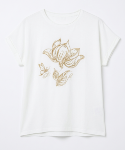 Alternative view of ART 2674 B: REMERA LINO CON BORDADO IMPORTADO TALLE GRANDE
